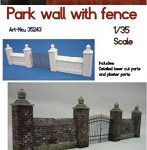 RTD35243 1/35 公園の壁w/柵門