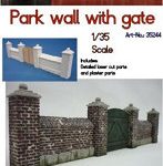 RTD35244 1/35 公園の壁w/門扉