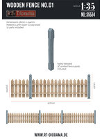 RTD35534 1/35 木製フェンス No.01