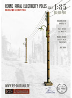 RTD35704 1/35 田舎の電柱 （2個）（高さ180mm）