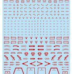 1/100 GM コーションデカール No.16「リアルスタイル＃2」レッド