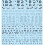 1/144 GM ナンバーデカール No.11「サイバースペース・ナンバーズ」ダークグレー