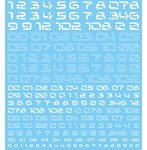 1/144 GM ナンバーデカール No.11「サイバースペース・ナンバーズ」ホワイト