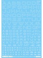 1/100 GM フォントデカール No.16「サイバースペース・アルファベット＃2」ホワイト