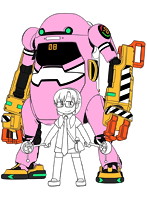 1/20 20 メカトロウィーゴ エヴァコラボシリーズ Vol.3’はちごうき（ぱわーあーむ）’＋真希波・マリ・イラストリアス