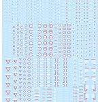1/144 RB02 コーションデカール ホワイト＆レッド（1枚入）
