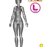 PPC-T98 関節技EX 素材ちゃん Lサイズ 褐色