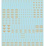 1/100 GMコーションデカールNo.4「アヴィエーションテイスト・日本語表記＃2」オレンジ