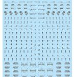 1/100 GM コーションデカール No.13「ティッキング・ストライプ-dp-」ダークグレー