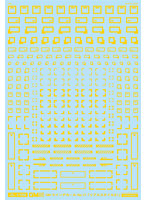 1/100 GM ラインデカール No.17「リアルスタイル＃1」イエロー