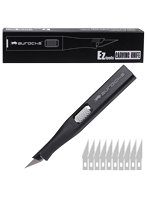 カービングナイフ 替刃 10枚付き ブラック