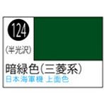 S124 Mr.カラースプレー 暗緑色（三菱系）