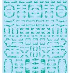 1/100 GM ラインデカール No.1「with コーション」＃1エメラルドグリーン