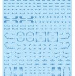 1/144 GM ラインデカール No.3「with コーション」＃1グレイッシュブルー