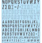 GM-899 1/100 GM フォントデカール No.18「ネオステンシル・アルファベット -mb-」 ダークグレー