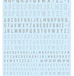 GM-903 1/144 GM フォントデカール No.19「ネオステンシル・アルファベット -mb-」 ライトグレー