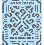 GM-909 1/144 GM ラインデカール No.22「ダイナミックカーブ＃1 -mb-」ダークグレー