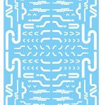 GM-912 1/144 GM ラインデカール No.23「ダイナミックカーブ＃2 -mb-」ホワイト