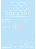 GM-924 FREE GM ラインデカール No.10「サークル ＆ ワンポイント ＃2 」パールレッド【初回限定生産】