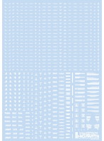 1/144 RB01 コーションデカール ワンカラーホワイト（1枚入）