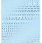 1/100 GM コーションデカール No.7「アヴィエーション・ドイツ語＃1」ゴールド