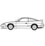 峠-4 1/24 峠シリーズ No..4 ニッサン 180SX（RPS13）後期型