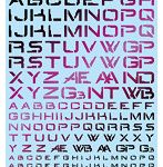 1/100 GM フォントデカール No.15「サイバースペース・アルファベット＃1」プリズムナイトレッド