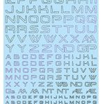 1/100 GM フォントデカール No.16「サイバースペース・アルファベット＃2」プリズムナイトパープル