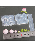 C-726 桃まんじゅう 立体型 葉型付