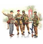 MB35033 1/35 英・空挺部隊1944パート1・兵士3体＆市民1体