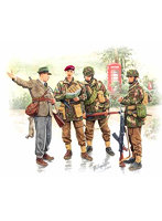 MB35033 1/35 英・空挺部隊1944パート1・兵士3体＆市民1体