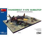 MA48018 1/48 P-47Dサンダーボルト バブルトップ w/ベース＆アクセサリー ビッグセット