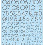 1/100 GM ナンバーデカール No.6「フューチャー・ナンバーズ〔ベーシック〕」グレー