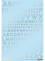 1/100 GMフォントデカール No.9「フューチャー・アルファベット〔ラインシェイプ〕」ゴールド