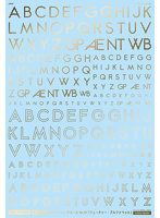 1/144 GM フォントデカール No.10「フューチャー・アルファベット」ゴールド