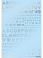 1/144 GM フォントデカール No.10「フューチャー・アルファベット」シルバー