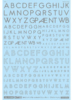 1/144 GM フォントデカール No.10「フューチャー・アルファベット」グレー