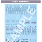 HJMDSP11 HJモデラーズデカール セイラマスオ専用セット02 ［Mパープルグレー］