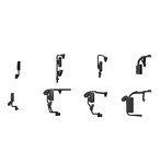 111 1/150 トラック/バス用 汎用バックミラー