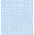 アクセントデカール A ホワイト（1枚入）