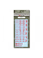 ヘックス迷彩用デカール2 レッド（1枚入）