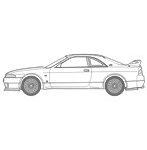 湾岸-4 1/24 湾岸ミッドナイトシリーズ No.4 日産 スカイライン GT-R （R33） RGO