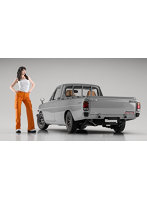 SP626 1/24 ダットサン サニートラック ロングボデー デラックス w/ガールズフィギュア