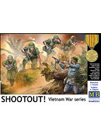 MB35241 1/35 銃撃戦・米ベトナム戦兵士4体＋北ベトナム兵1体