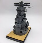 装備品-2EX-4 1/200 集める装備品シリーズ No.2 EX-4 戦艦大和 艦橋（純正エッチングパーツ/台座用木甲板シール付き）