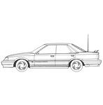 HC-14 1/24 ハイソカーシリーズ No.14 7th スカイライン 4ドアH.T GTS（ハイソカーバージョン）