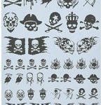 VOD-02DG ワンポイントデカール02 ダークグレー