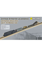 DR14152 1/144 WW.II ドイツ軍 装甲蒸気機関車と貨車ユニット ＆ IV号戦車H型