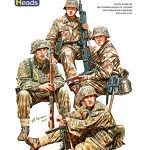 MA53022 1/35 ドイツ 戦車乗りセット1 レジン製頭部パーツ付