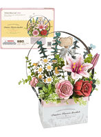 【10%ポイント還元中】Wooden Flower Basket